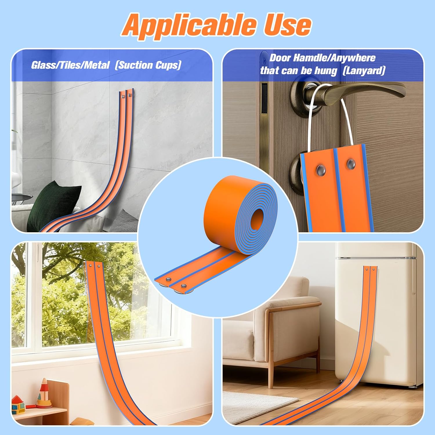 ACELIFE Circuit de Voiture Flexible 4,5m - Double Piste de Course avec 6 Voitures