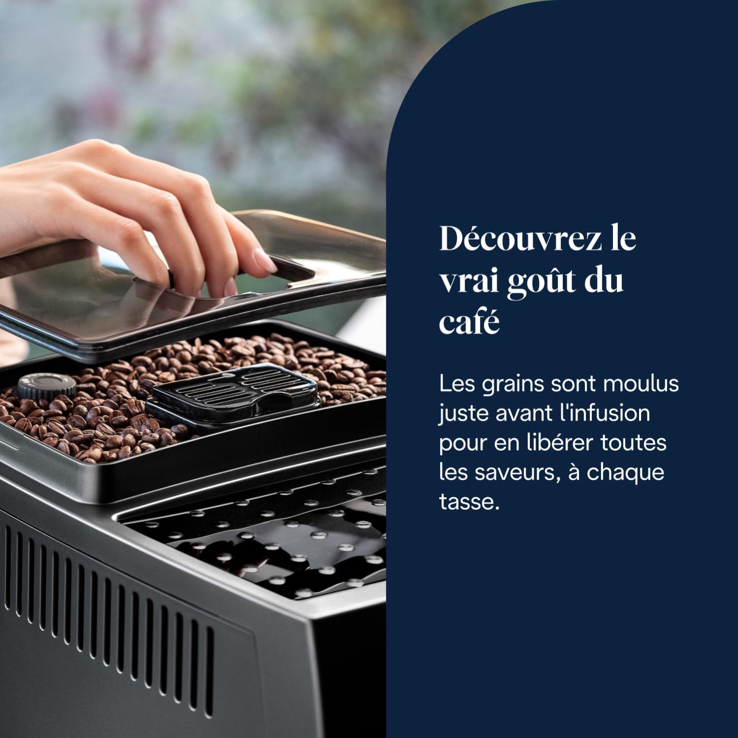 De'Longhi Magnifica S - Automatic Coffee Machine 2 Drinks Black | Coffee Bean Machine, Manual Milk Frother, Espresso and Cappuccino, 2 Cup Function, Button Cont