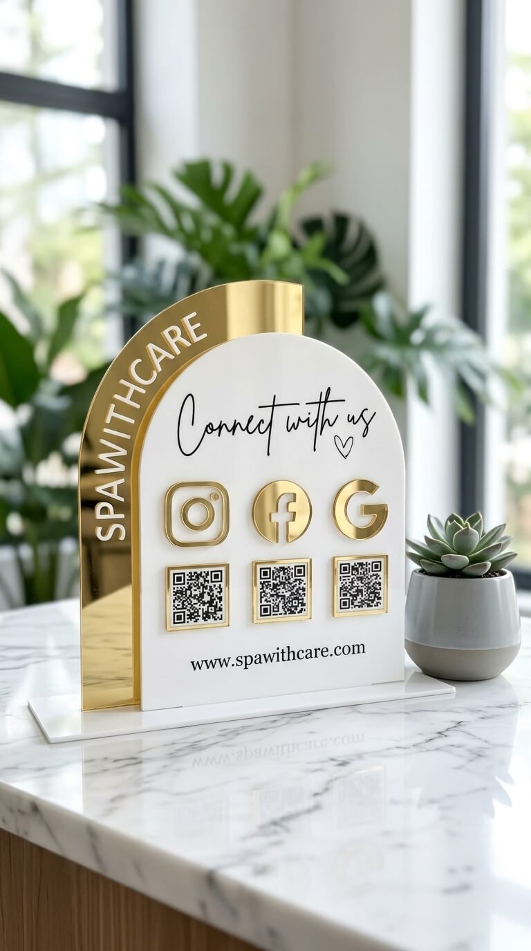 QR Stand Photography