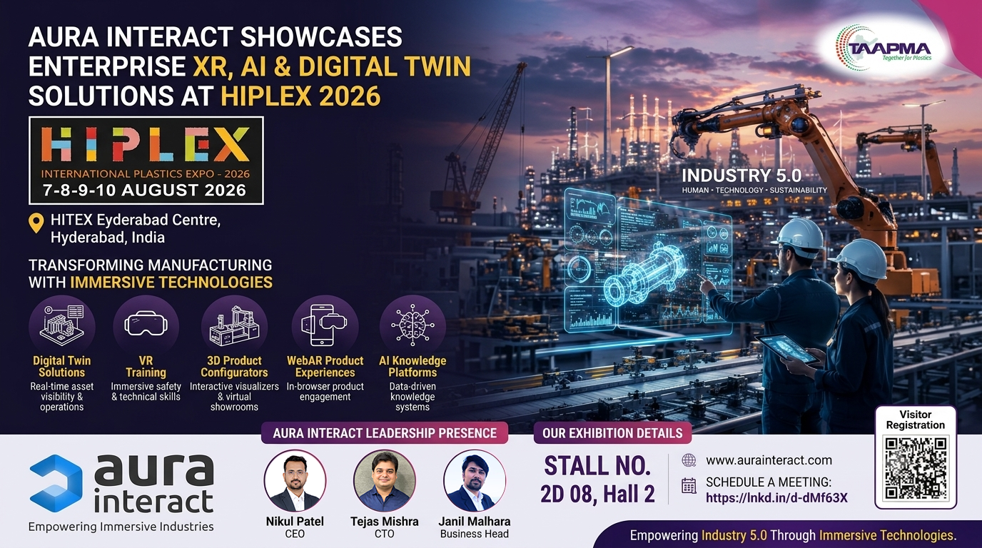 Aura Interact Showcases AI, Digital Twins, and Immersive Enterprise Technologies at HIPLEX 2026