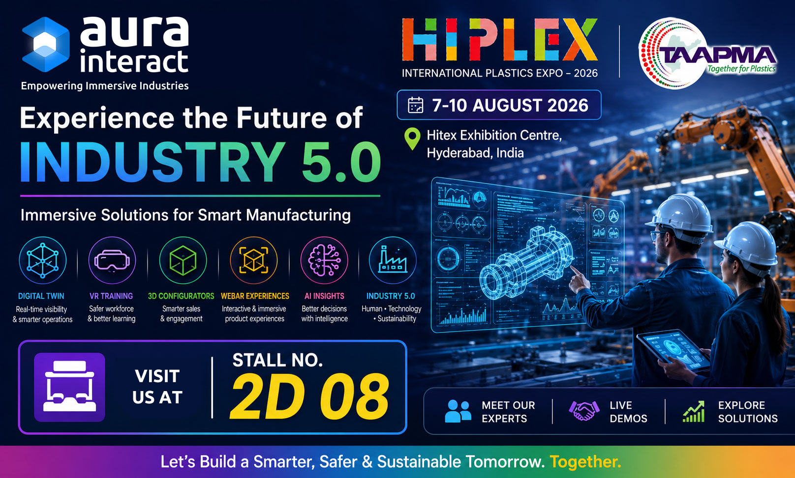 Aura Interact Showcases AI, Digital Twins, and Immersive Enterprise Technologies at HIPLEX 2026