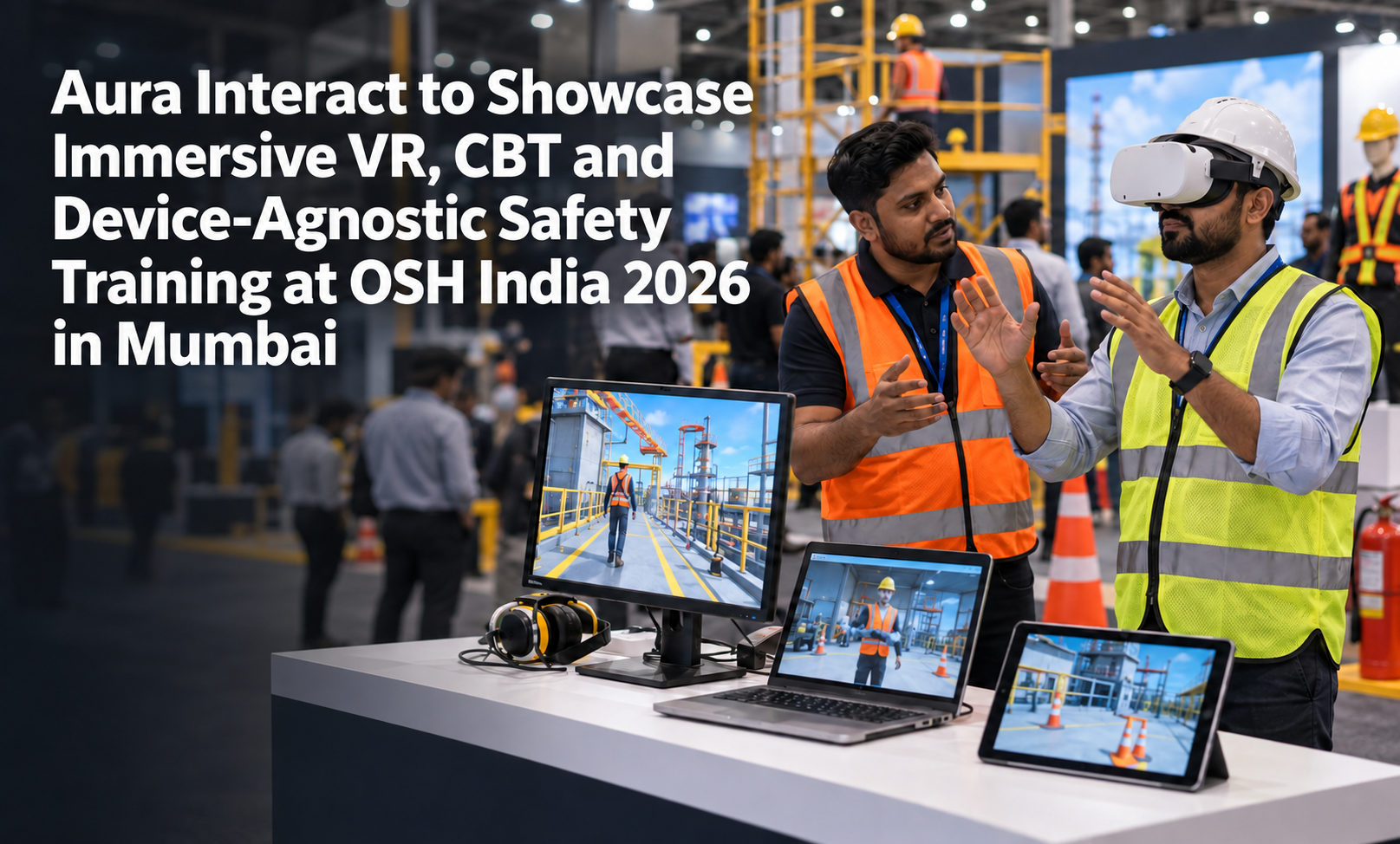 Aura Interact to Showcase Immersive VR, CBT and Device-Agnostic Safety Training at OSH India 2026 in Mumbai