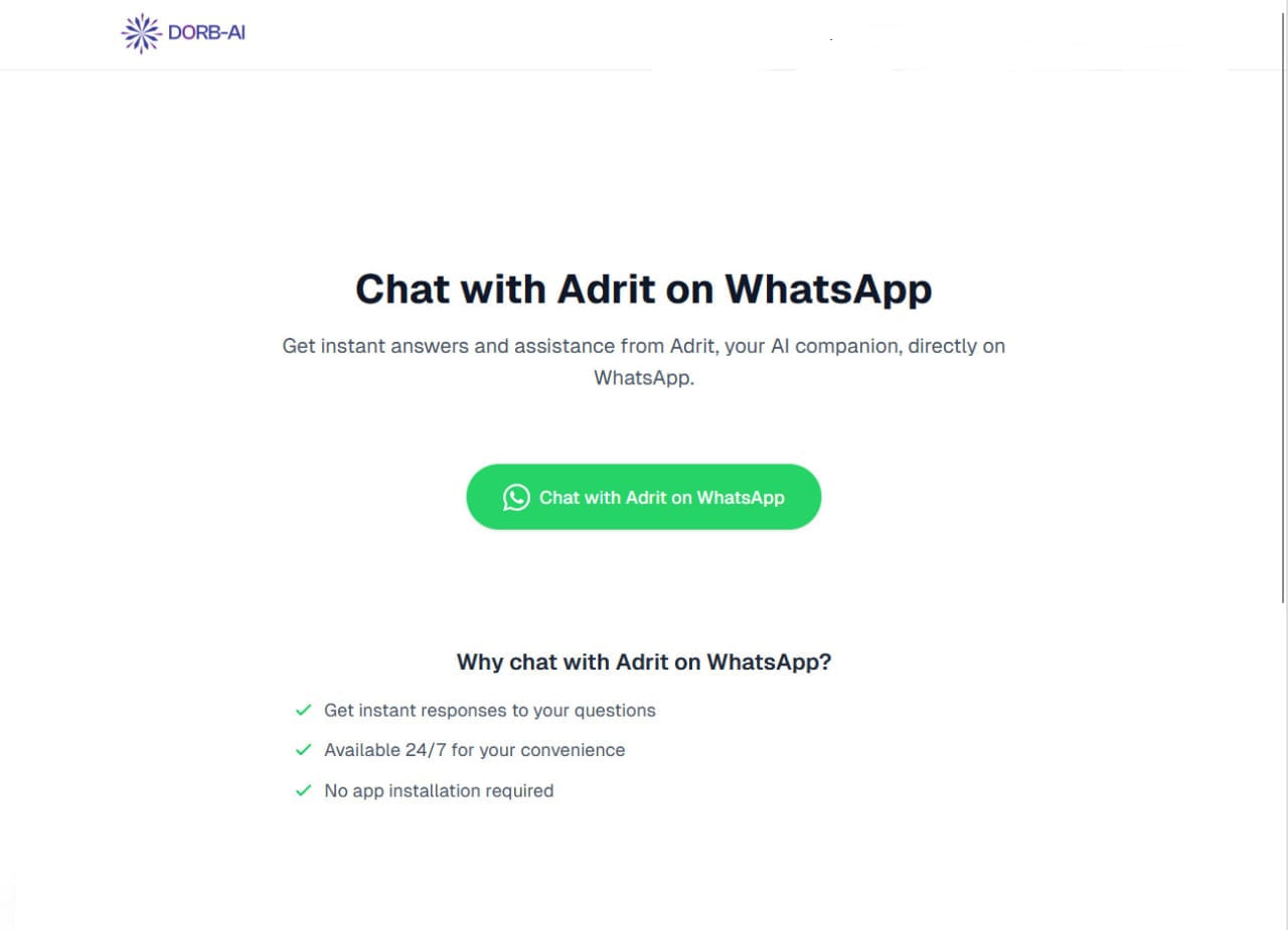 Meet Adrit; The WhatsApp Companion That Actually Gets You 😄 