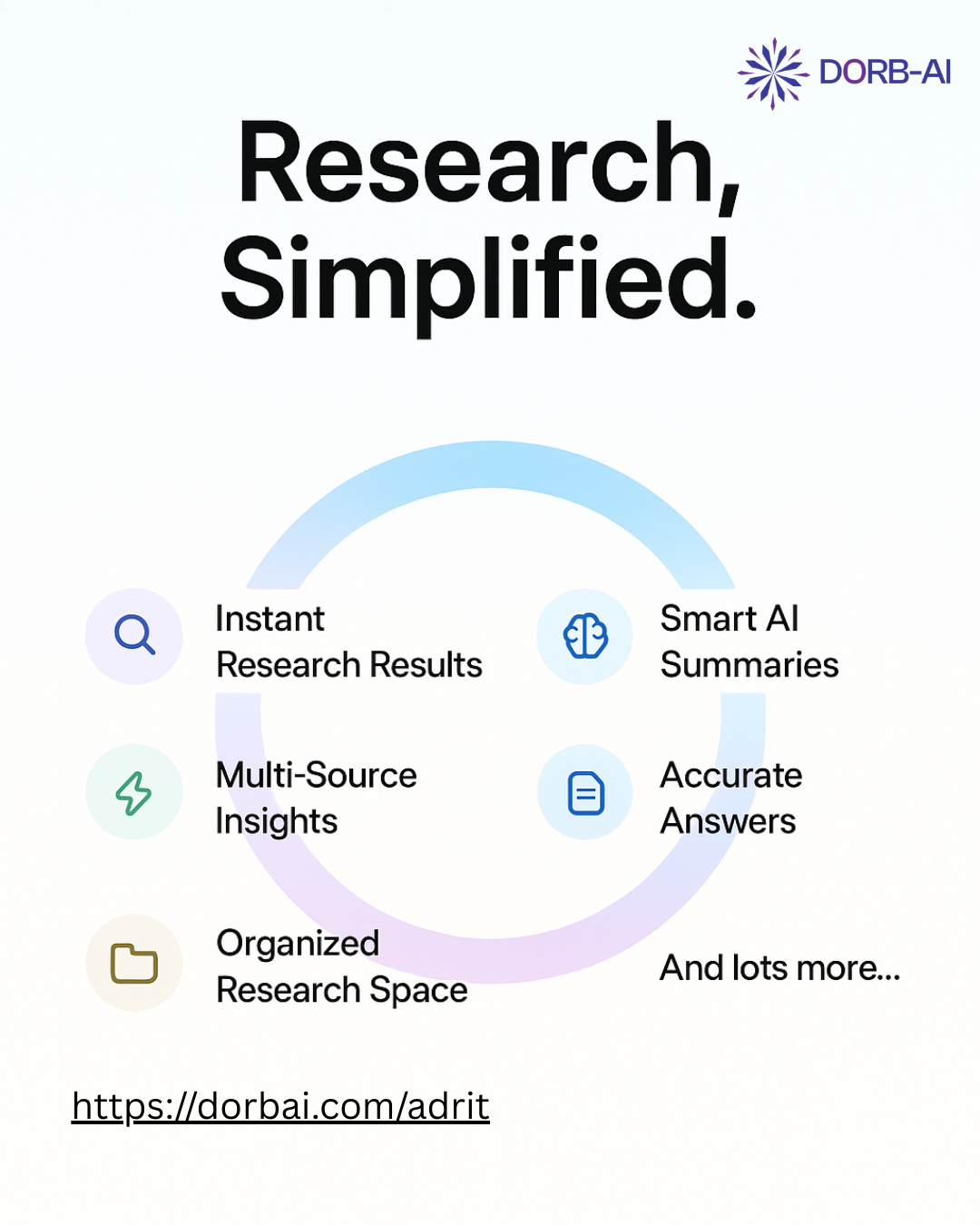 Adrit: Smarter, Faster, and Stress-free Research- All in One Place 