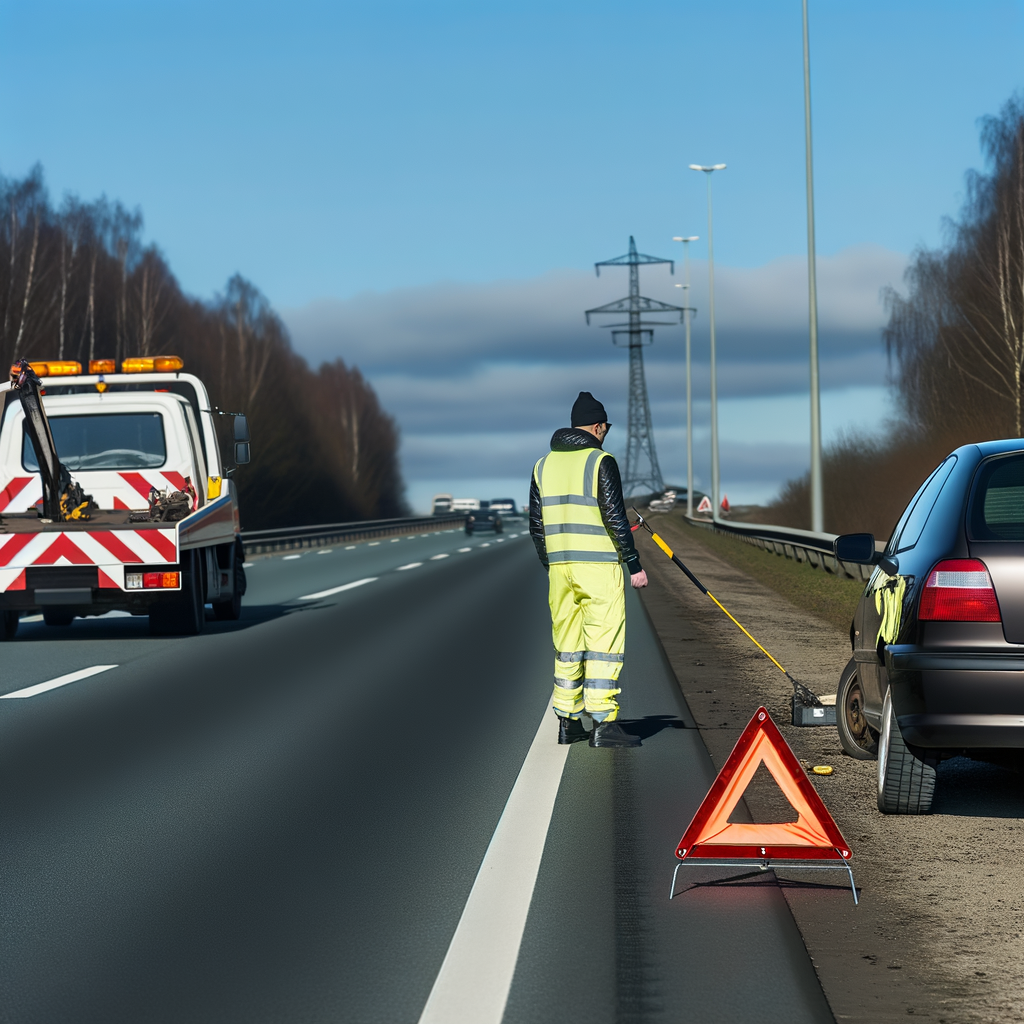 Mobilna wulkanizacja TIR na autostradzie A4 i S3