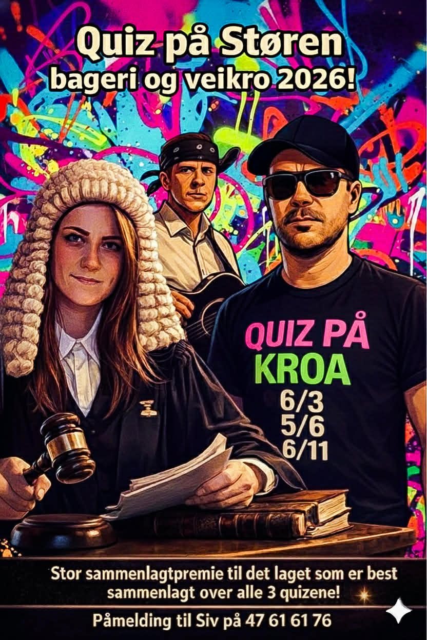 Vinterquiz og pubkveld på kroa