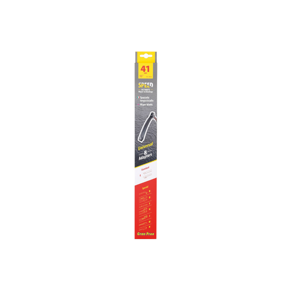 Υαλοκαθαριστήρας GRAN PREE SPEED MULTI-FIT Με 6 Αντάπτορες (16" / 41cm)