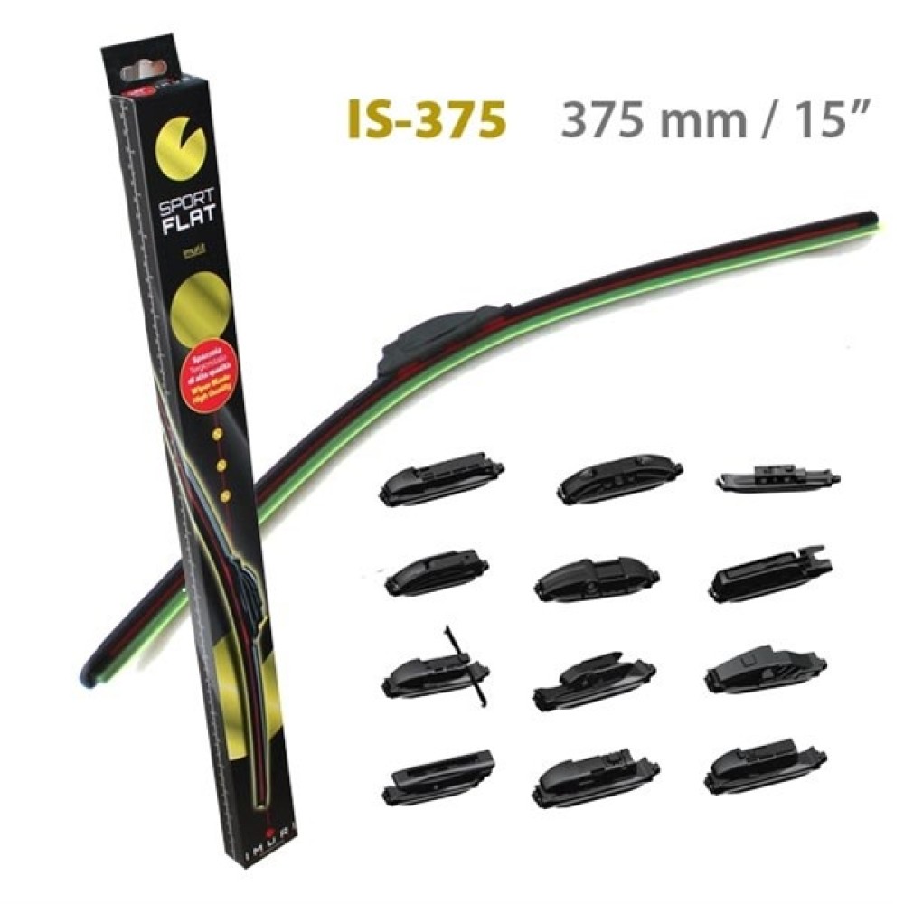 Υαλοκαθαριστήρες SportFlat 15" (375mm) 1τμχ Imuri