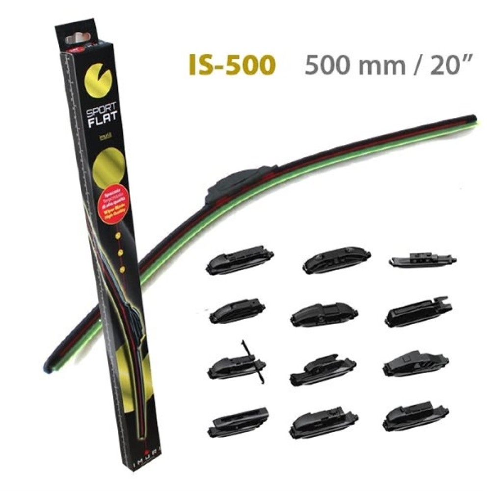 Υαλοκαθαριστήρες SportFlat 20" (500mm) 1τμχ Imuri