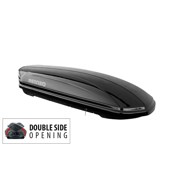 Μπαγκαζιέρα Οροφής MENABO Mania Duo 580L (Μαύρο Γυαλιστερό)