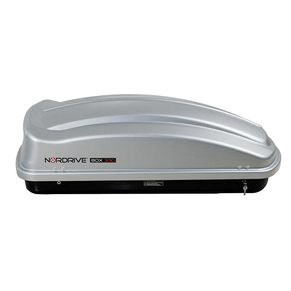 Μπαγκαζιέρα Οροφής NORDRIVE BOX 330L Με Ανάγλυφη Υφή (Γκρι)