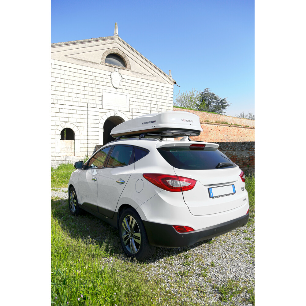 Μπαγκαζιέρα Οροφής NORDRIVE BOX 530L Με Γυαλιστερή Υφή (Λευκό)