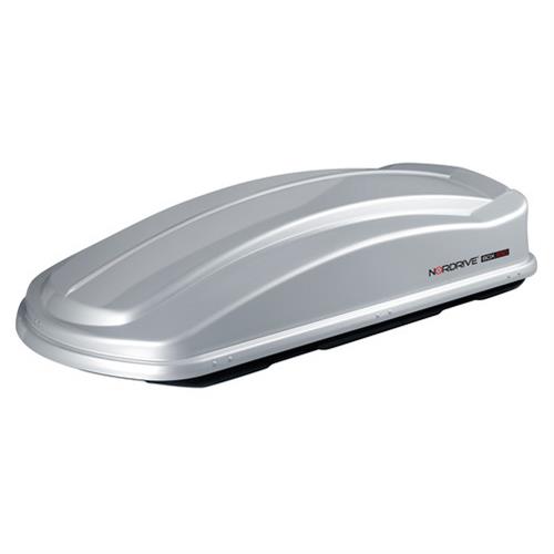 Μπαγκαζιέρα Οροφής NORDRIVE BOX 630L Με Γυαλιστερή Υφή (Ασημί)