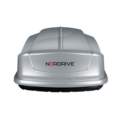 Μπαγκαζιέρα Οροφής NORDRIVE BOX 630L Με Γυαλιστερή Υφή (Ασημί)