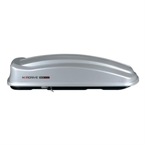 Μπαγκαζιέρα Οροφής NORDRIVE BOX 630L Με Γυαλιστερή Υφή (Ασημί)