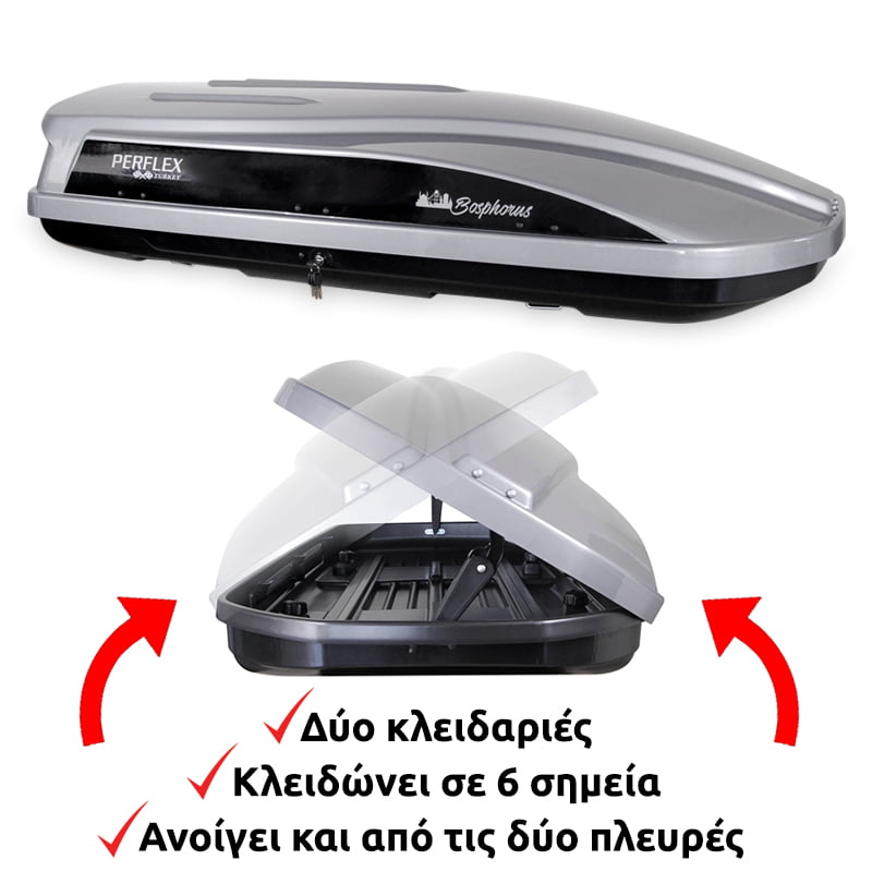 Μπαγκαζιέρα PERFLEX Bosphorus 480Lt (Μαύρο)