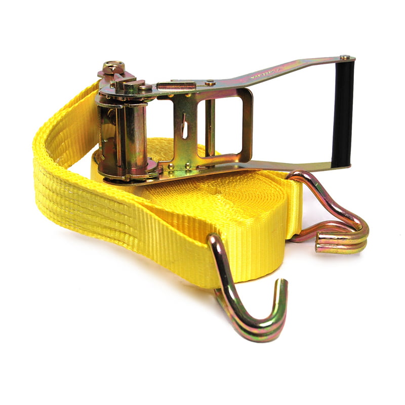 Ιμάντας Καστάνια 8m 4000kg & Γάντζους Κίτρινος