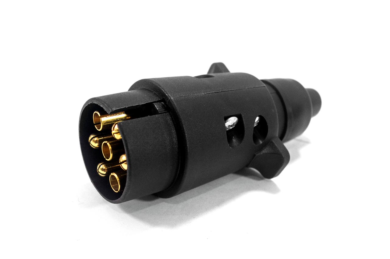 Πρίζα Κοτσαδόρου LAMPA Αρσενικό (7 Pin/Μαύρο)