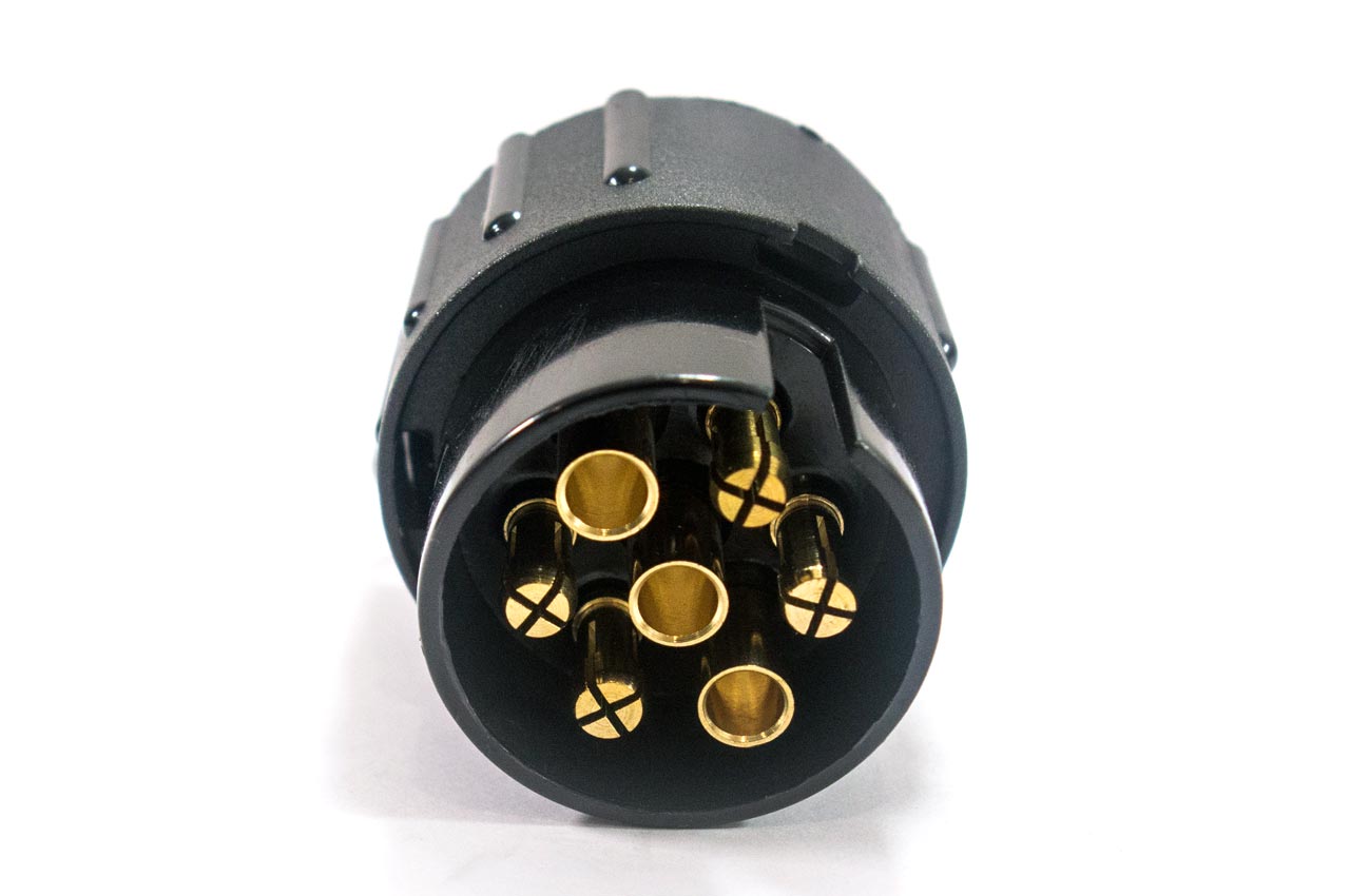 Πρίζα Κοτσαδόρου LAMPA Αρσενικό (7 Pin/Μαύρο)