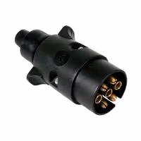 Πρίζα Κοτσαδόρου LAMPA Αρσενικό (7 Pin/Μαύρο)