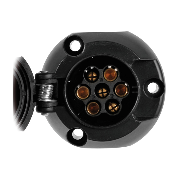 Πρίζα Κοτσαδόρου LAMPA Θηλυκό (7 Pin/Μαύρο)