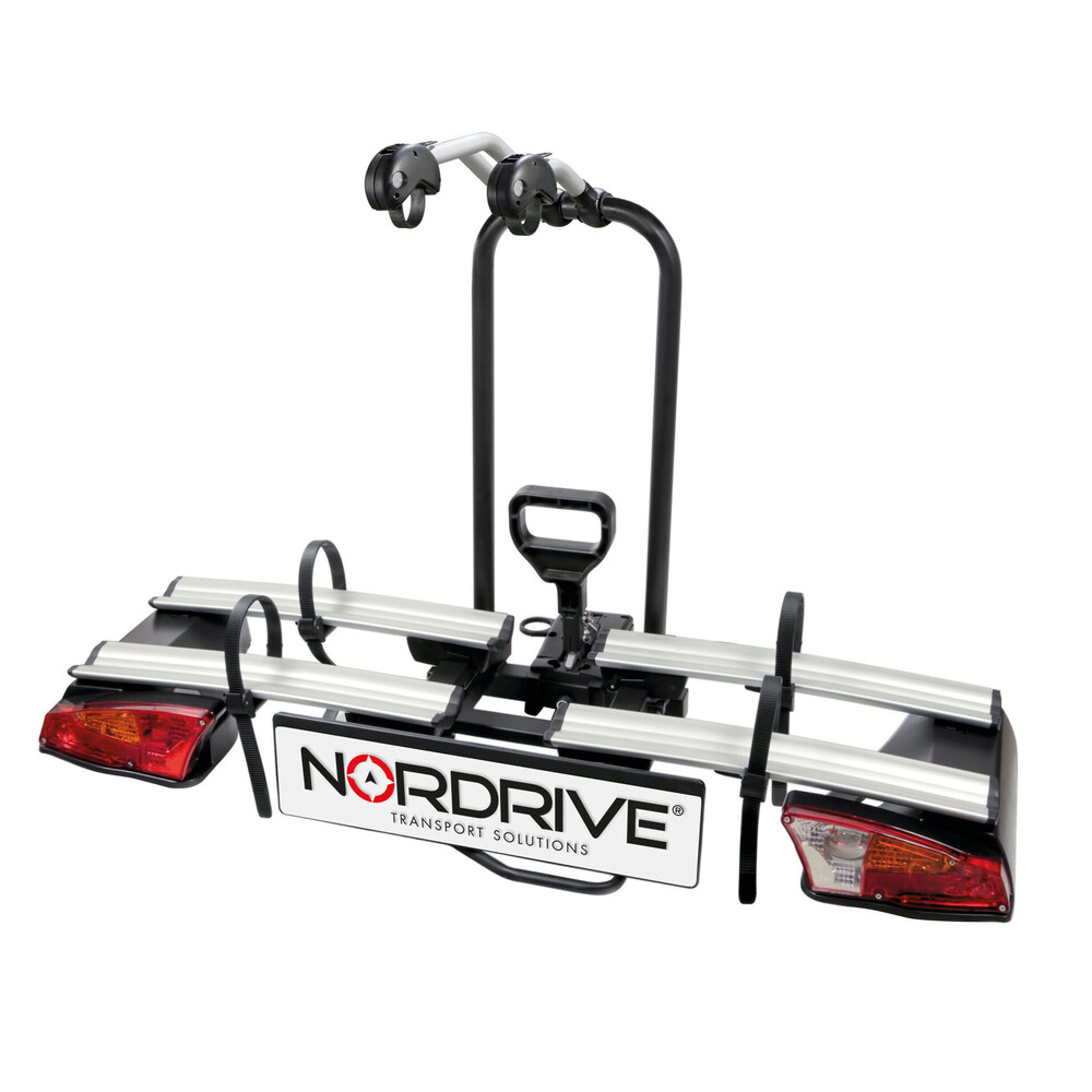 Βάση Ποδηλάτου Κοτσαδόρου NORDRIVE ASURA 2 Για 2 Ποδήλατα / 1 E-BIKE (Με Ανάκλιση / Μοχλό / Αντάπτορας 13 PIN)