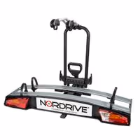Βάση Ποδηλάτου Κοτσαδόρου NORDRIVE WAVE 2 Για 2 Ποδήλατα Με Ανάκλιση & Μπράτσα & Δέστρες Με Κλειδί