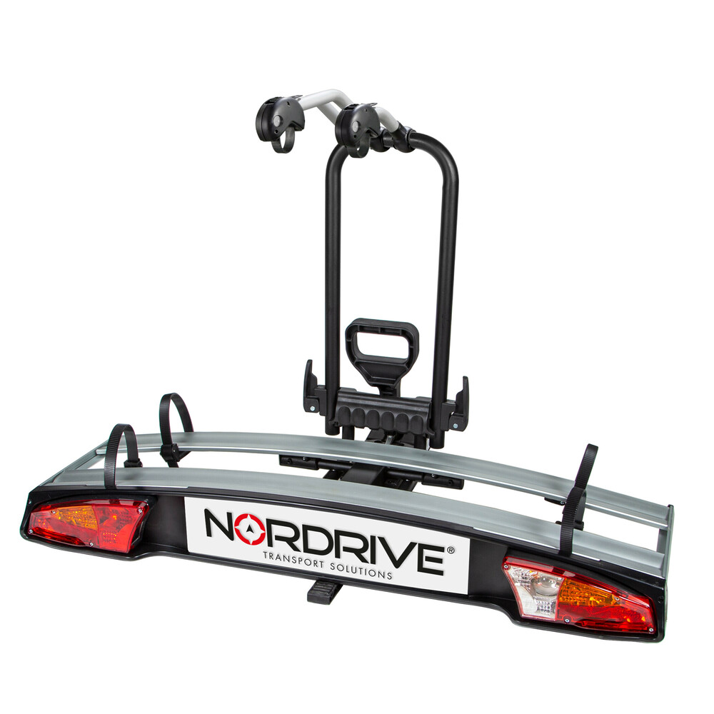 Βάση Ποδηλάτου Κοτσαδόρου NORDRIVE WAVE 2 Για 2 Ποδήλατα Με Ανάκλιση & Μπράτσα & Δέστρες Με Κλειδί