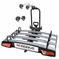 Βάση Ποδηλάτου Κοτσαδόρου NORDRIVE WAVE 4 Για 4 Ποδήλατα / 1 FAT BIKE Με Ανάκλιση & Μοχλό & Αντάπτορα 13PIN