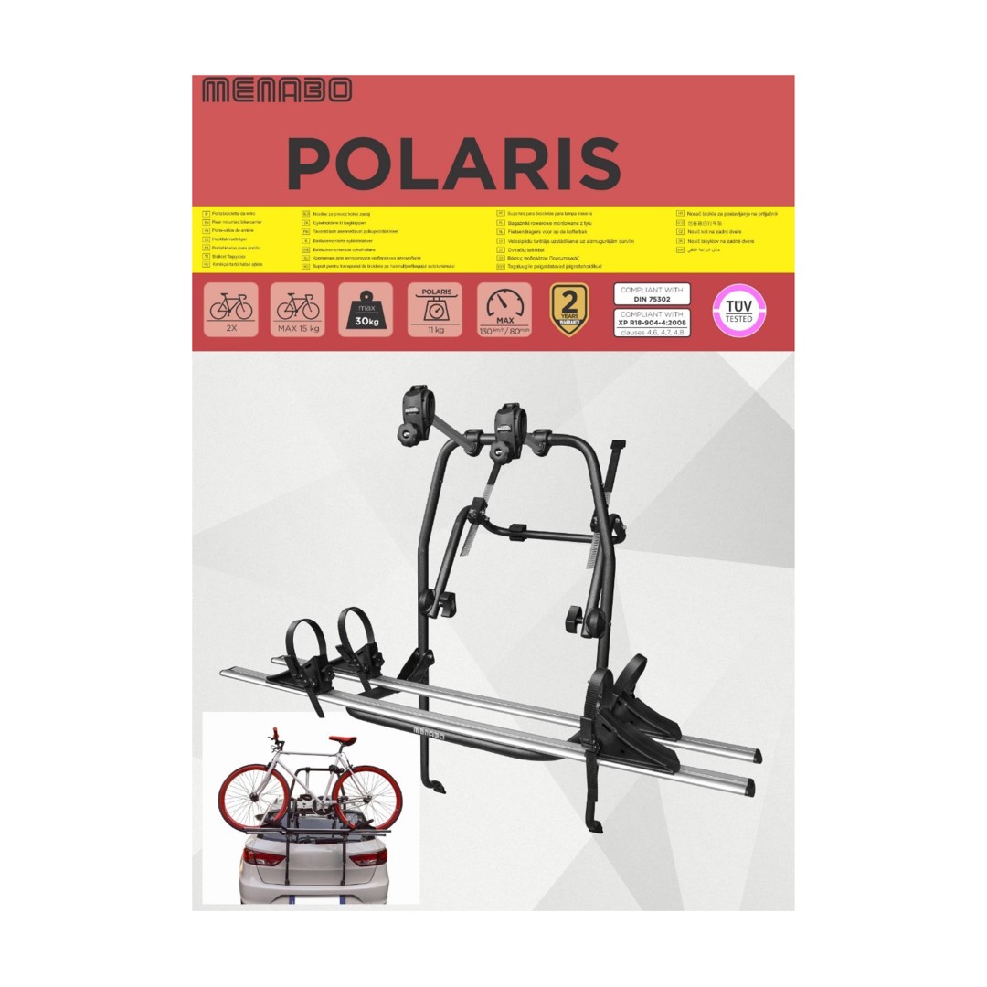 Βάση Ποδηλάτου Πορτ Μπαγκάζ MENABO POLARIS Για 2 Ποδήλατα