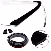 Αεροτομή SIMONI RACING Αυτοκόλλητη (Λάστιχο/Μαύρο/1,4m x 18mm)