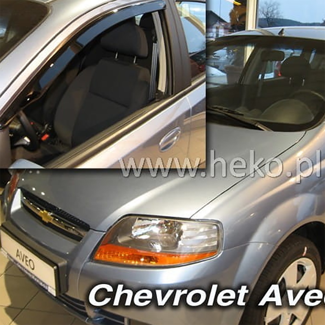 Ανεμοθραύστες HEKO Για CHEVROLET AVEO CLASSIC 4D SEDAN 2004-2006 / 5D HTB 2004-2010 (Ζευγάρι / Μπροστινοί)