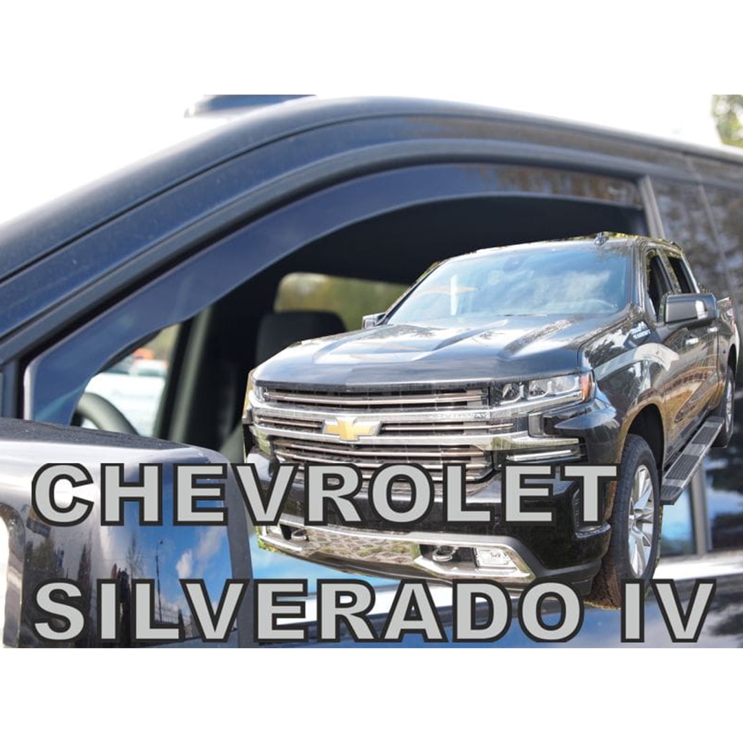 Ανεμοθραύστες HEKO Για CHEVROLET SILVERADO 4D 2019-2021 (Ζευγάρι / Μπροστινοί)