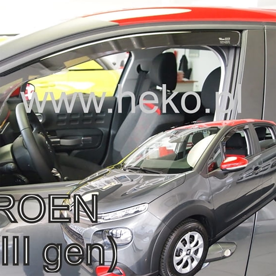 Ανεμοθραύστες HEKO Για CITROEN C3 3 5D 2017+ (Ζευγάρι / Μπροστινοί)