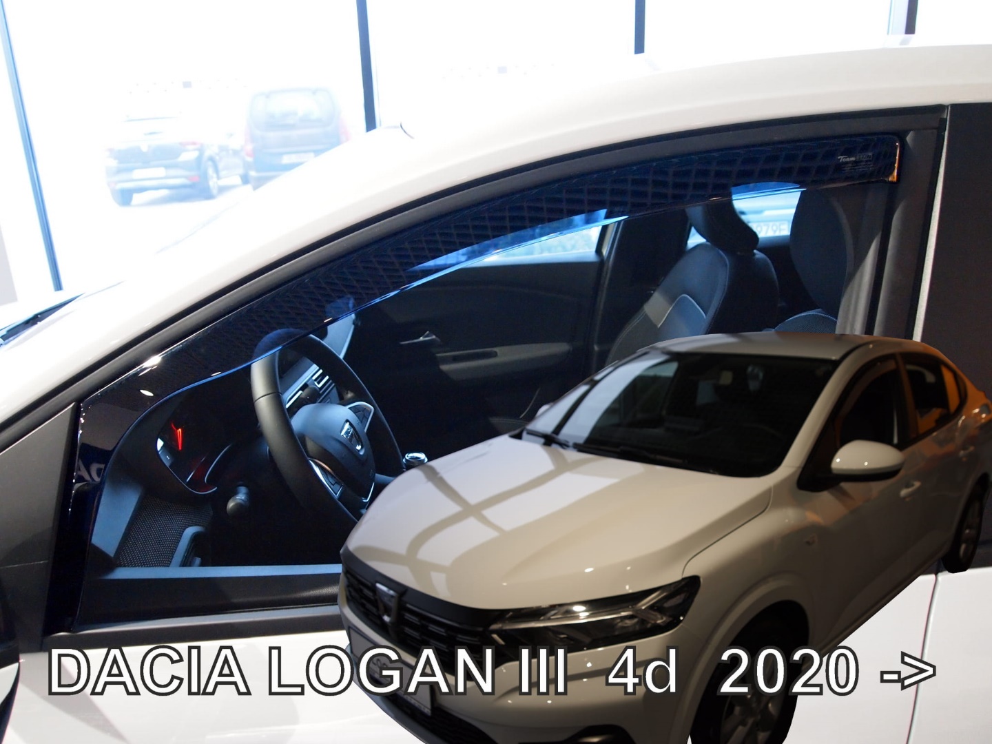 Ανεμοθραύστες HEKO Για DACIA LOGAN 4D 2004 (Ζευγάρι / Μπροστινοί)