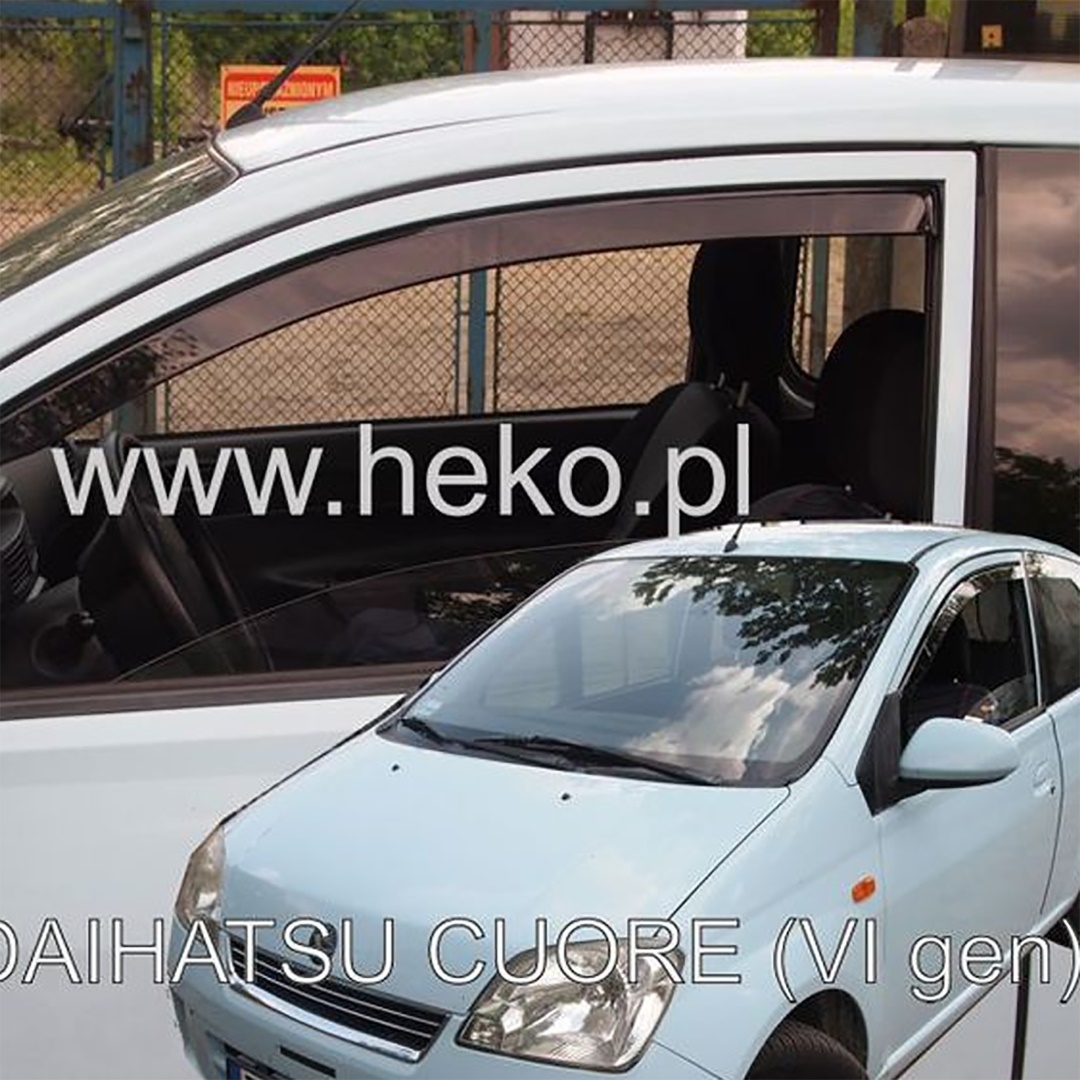 Ανεμοθραύστες HEKO Για DAIHATSU CUORE 6 3D L251 2003-2007 (Ζευγάρι / Μπροστινοί)