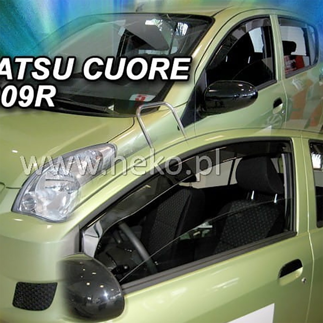 Ανεμοθραύστες HEKO Για DAIHATSU CUORE 7 5D 2007-2018 (Ζευγάρι / Μπροστινοί)