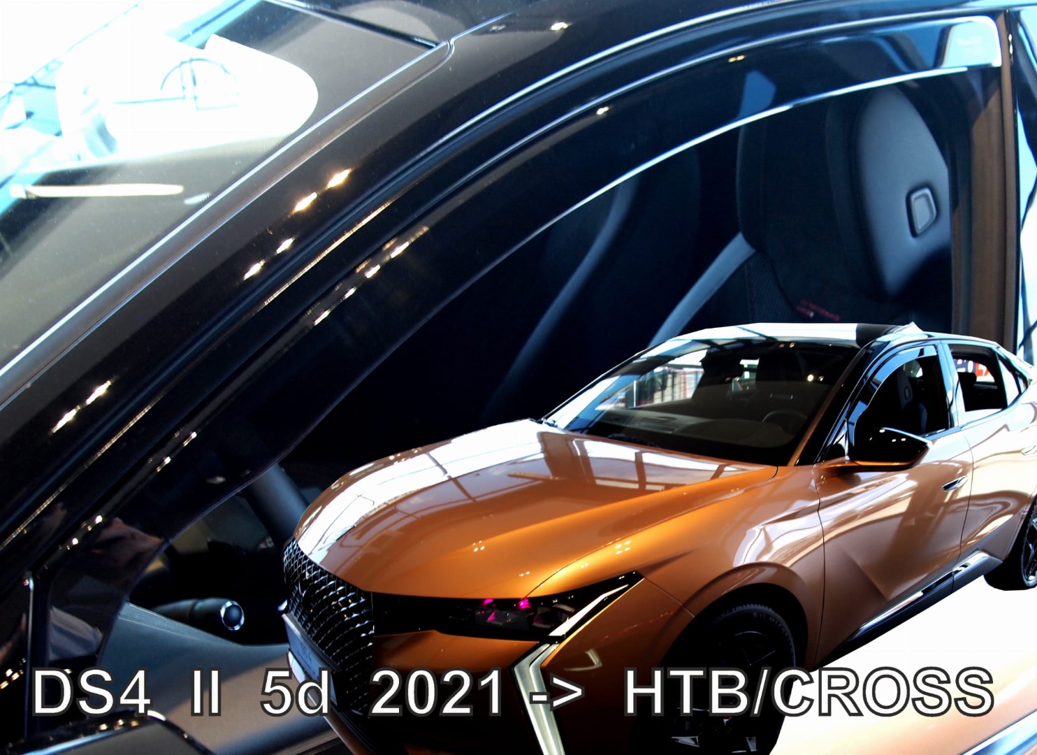 Ανεμοθραύστες HEKO Για DS 4 5D 2021-2023 / DS 4 CROSS 5D 2021-2023 (Ζευγάρι / Μπροστινοί)