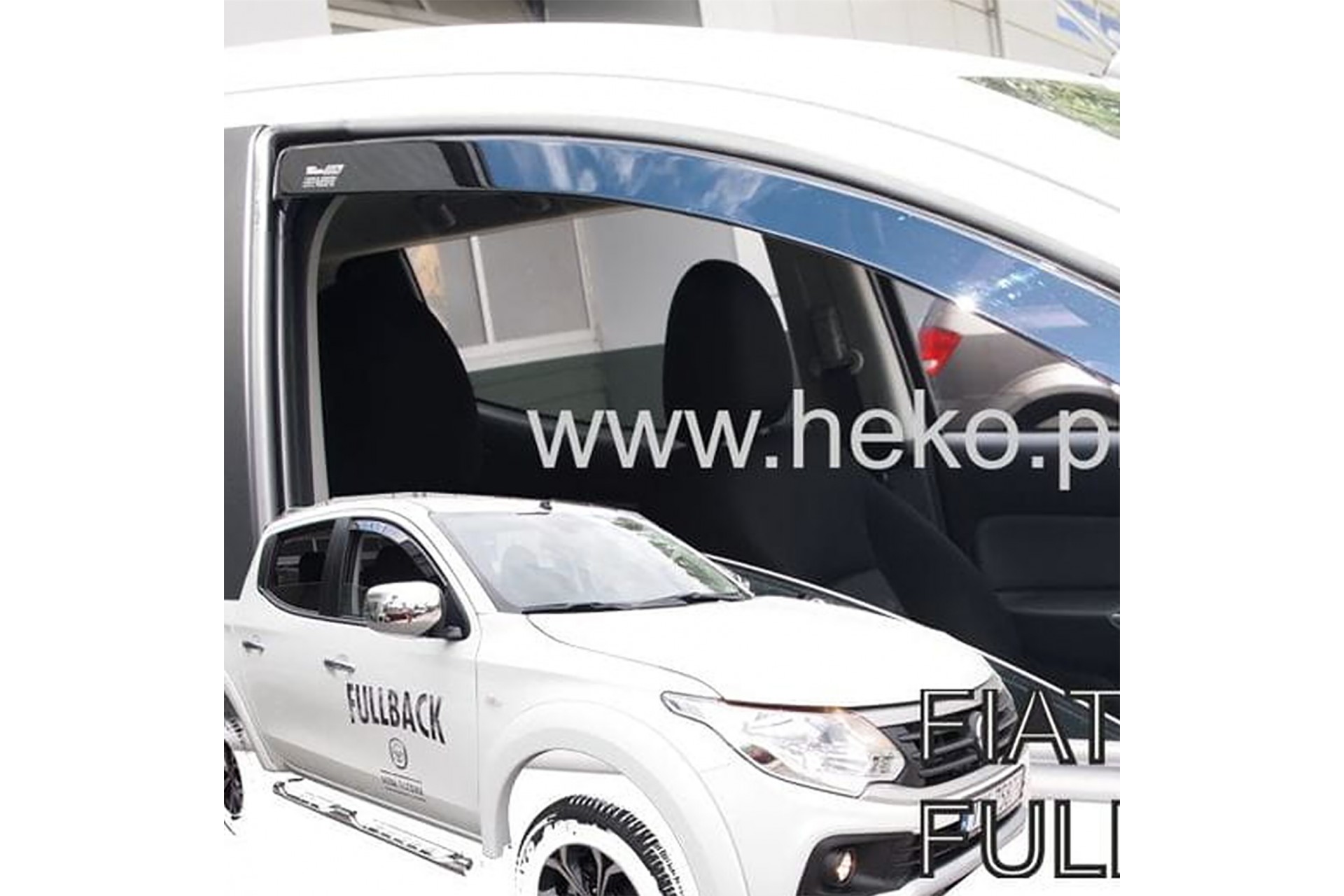 Ανεμοθραύστες HEKO Για FIAT FULLBACK 4D 2016-2021 (Ζευγάρι / Μπροστινοί)