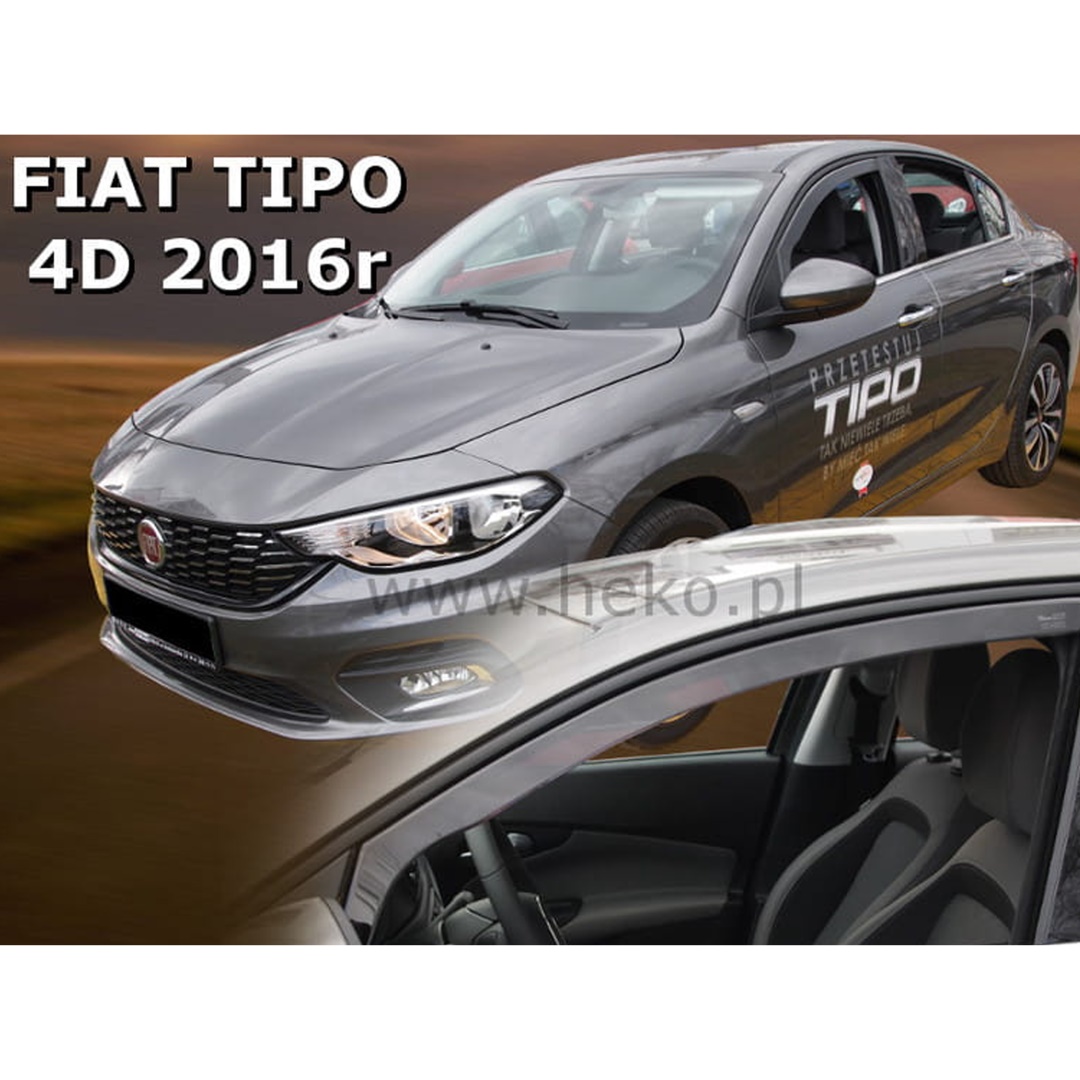 Ανεμοθραύστες HEKO Για FIAT TIPO 4D 5D SEDAN HTB WAGON 2016-2020 (Ζευγάρι / Μπροστινοί)