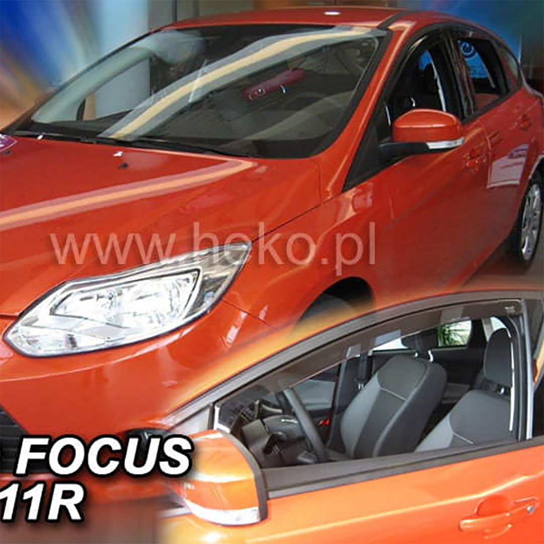 Ανεμοθραύστες HEKO Για FORD FOCUS 3 4D 5D 2011-2018 (Ζευγάρι / Μπροστινοί)