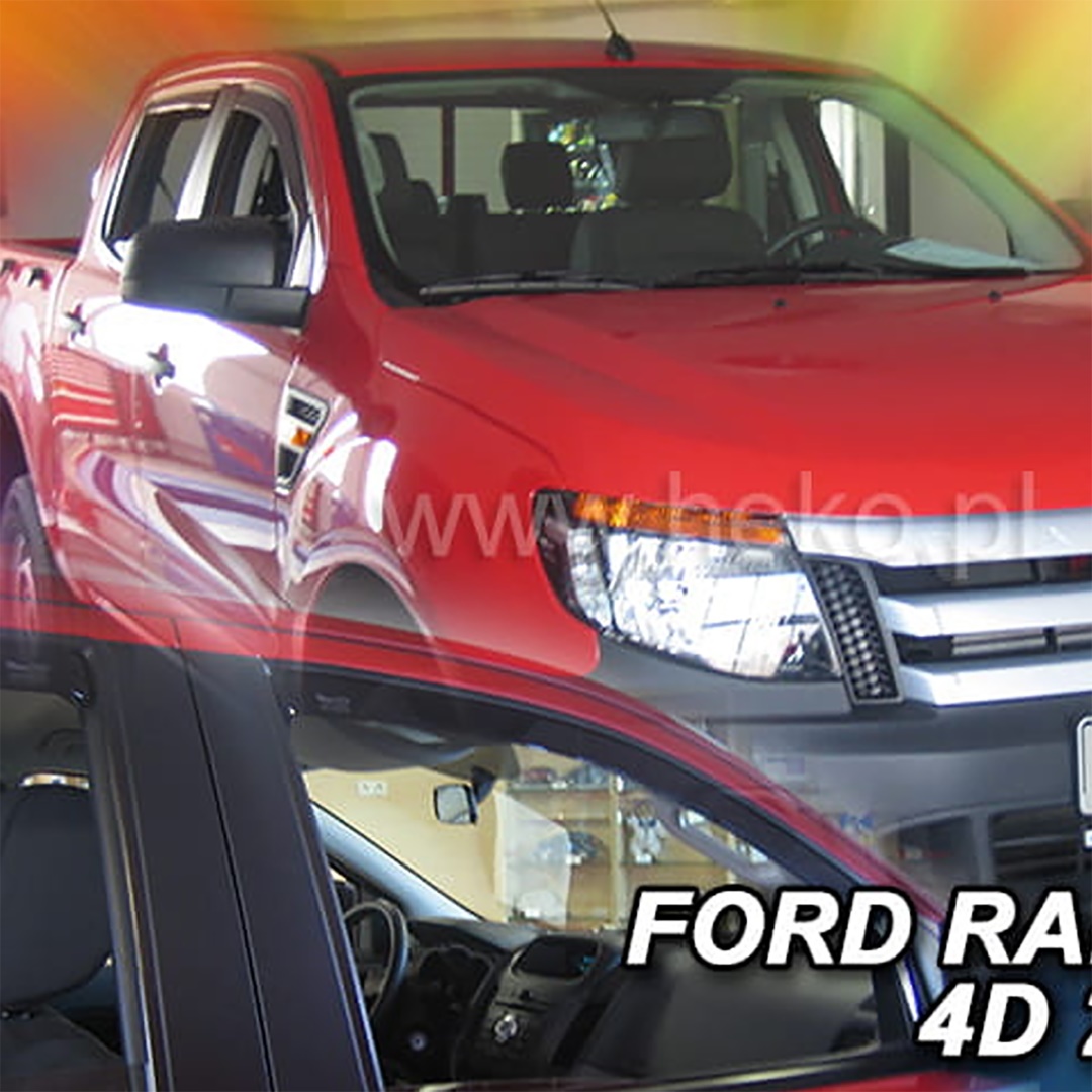 Ανεμοθραύστες HEKO Για FORD RANGER / RAPTOR III 4D 2012-2022 (Ζευγάρι / Μπροστινοί)