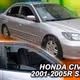 Ανεμοθραύστες HEKO Για HONDA CIVIC VII 4D SEDAN 2001-2005 (Ζευγάρι / Μπροστινοί)