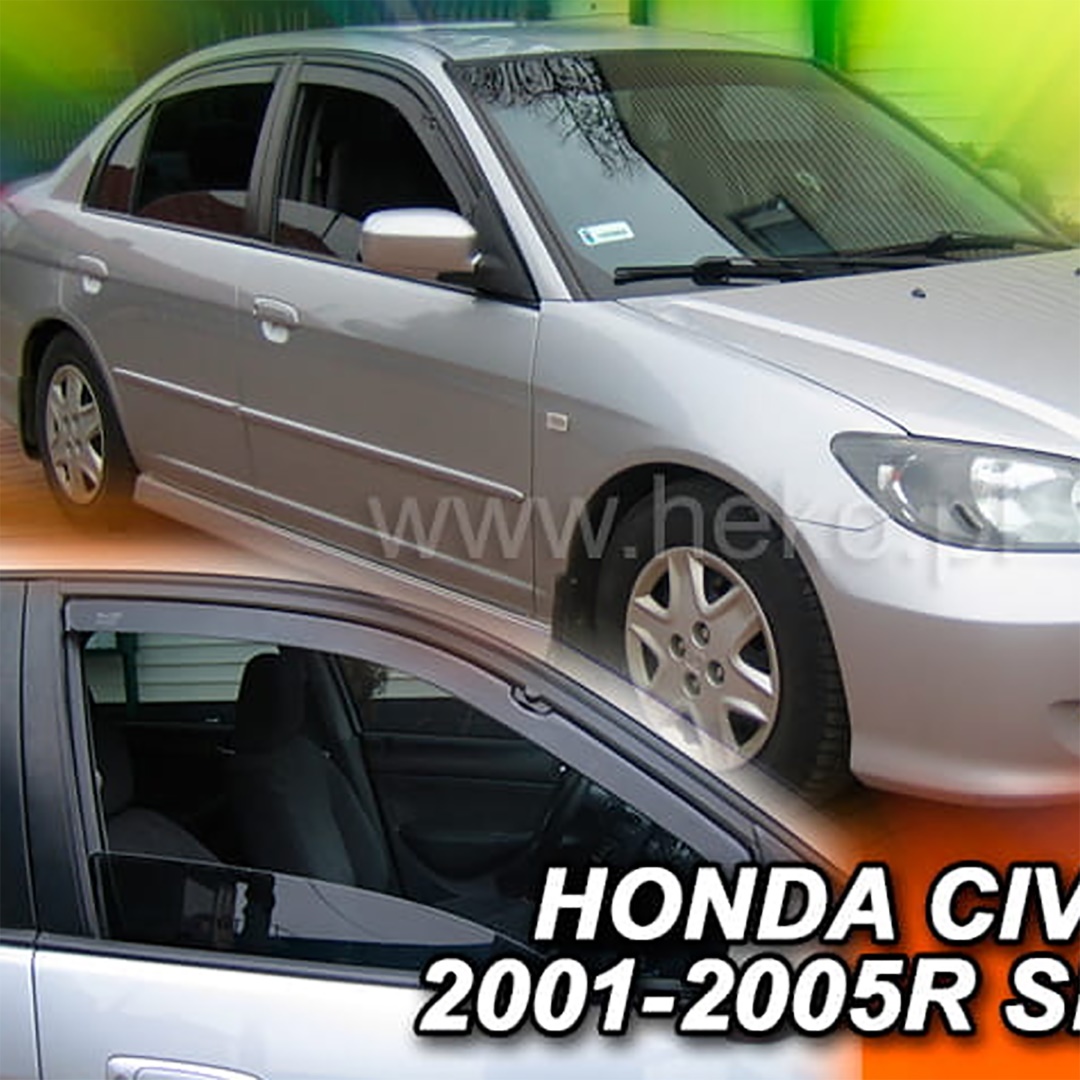 Ανεμοθραύστες HEKO Για HONDA CIVIC VII 4D SEDAN 2001-2005 (Ζευγάρι / Μπροστινοί)