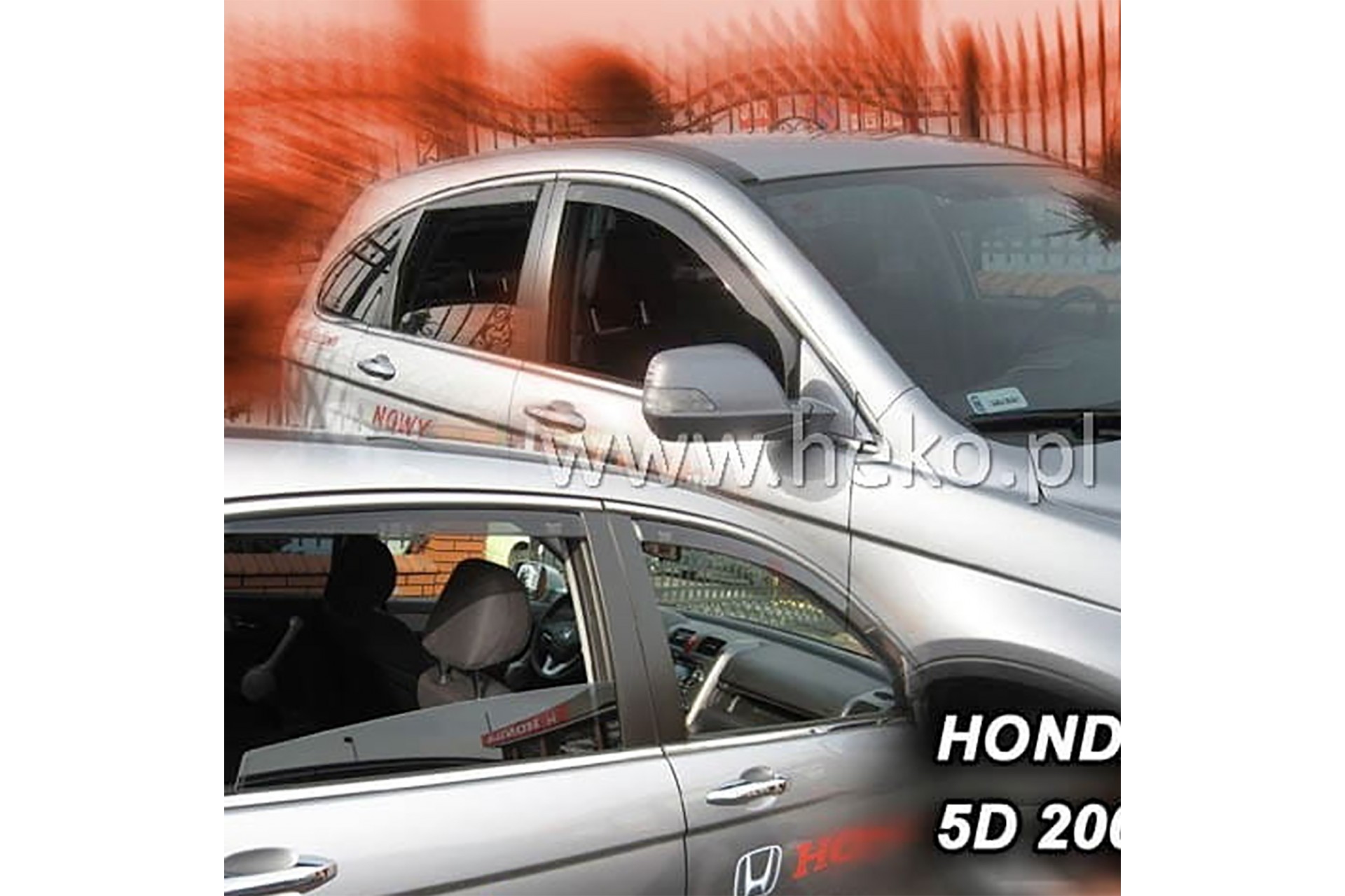 Ανεμοθραύστες HEKO Για HONDA CR-V 3 5D 02 2007-2012 (Ζευγάρι / Μπροστινοί)