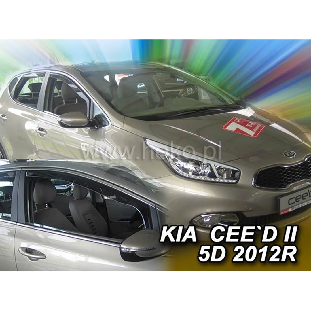 Ανεμοθραύστες HEKO Για KIA CEED II 5D 05/2012-2018 (Ζευγάρι / Μπροστινοί)