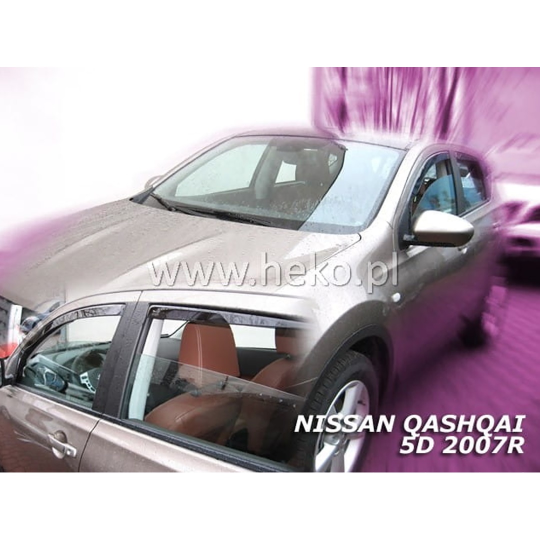 Ανεμοθραύστες HEKO Για NISSAN QASHQAI I J10 5D 02/2007-2013 / QASHQAI +2 5D 11/2008-2013 (Ζευγάρι / Μπροστινοί)