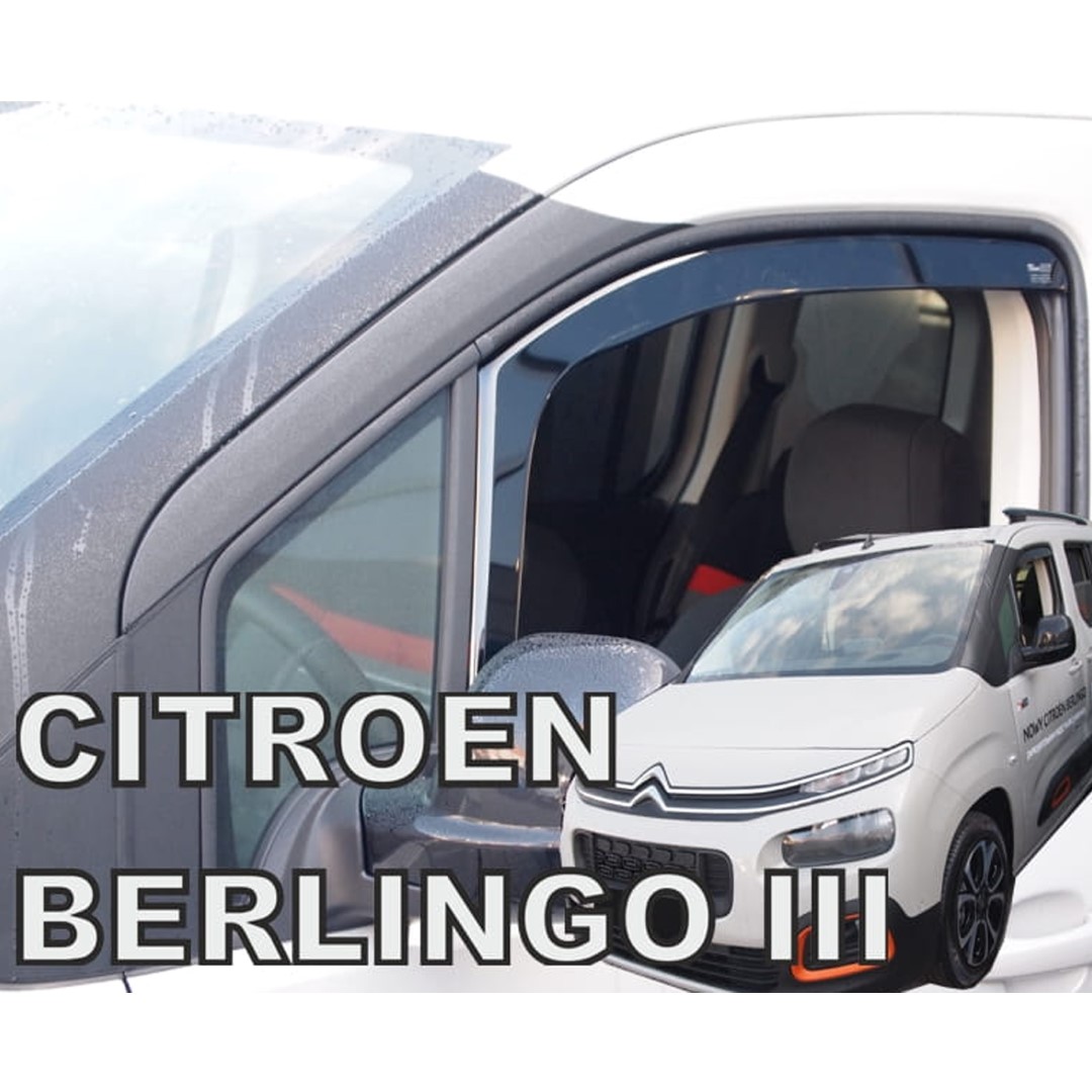 Ανεμοθραύστες HEKO Για PEUGEOT PARTNER III 2D / PEUGEOT RIFTER 4D / 5D / CITROEN BERLINGO III 4D / 5D / OPEL COMBO E 4D / 5D LOV 2018+ / TOYOTA PROACE CITY 2018+ (Ζευγάρι / Μπροστινοί)