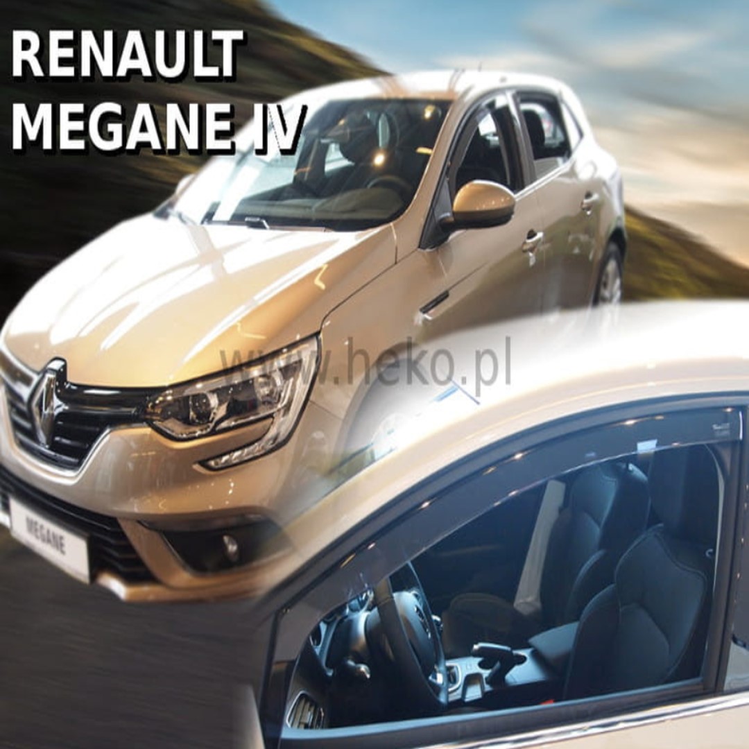 Ανεμοθραύστες HEKO Για RENAULT MEGANE 5D 2016+ (Ζευγάρι / Μπροστινοί)