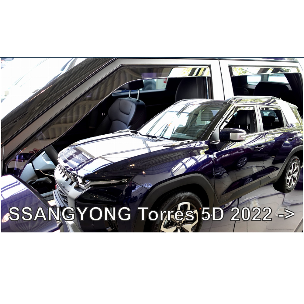 Ανεμοθραύστες HEKO Για SSANGYONG TORRES 5D 2022+ (Ζευγάρι / Μπροστινοί)